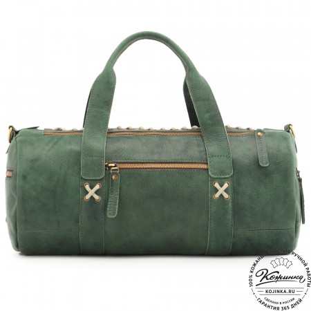  Кожаная сумка "Тайлер" (изумруд) 